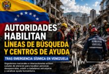 Autoridades habilitan líneas de búsqueda y centros de ayuda tras emergencia sísmica en Venezuela