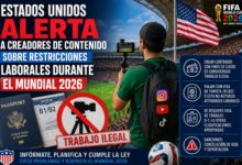 Estados Unidos alerta a creadores de contenido sobre restricciones laborales durante el Mundial 2026