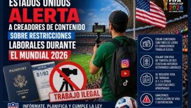 Estados Unidos alerta a creadores de contenido sobre restricciones laborales durante el Mundial 2026