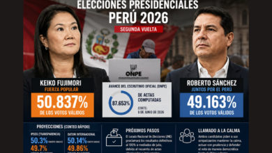 Escrutinio parcial mantiene una cerrada disputa entre Keiko Fujimori y Roberto Sánchez en las elecciones de Perú
