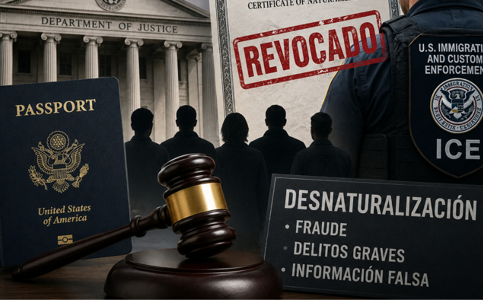 EE. UU. intensifica procesos para revocar ciudadanías obtenidas mediante fraude o delitos graves