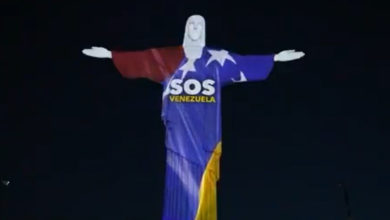 Cristo Redentor se ilumina con la bandera de Venezuela mientras crece la solidaridad internacional tras los terremotos