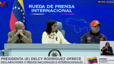 Periodistas cuestionan respuesta oficial durante rueda de prensa de Delcy Rodríguez a medios internacionales sobre los terremotos en Venezuela (+VIDEO)