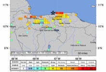 USGS corrige la ubicación del epicentro del terremoto de 7,5 en Venezuela y lo sitúa frente a la costa de La Guaira