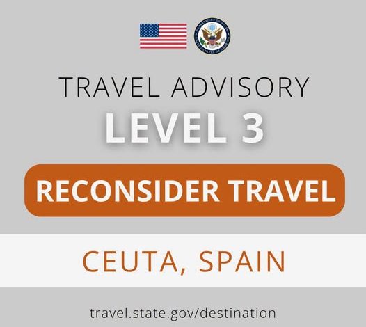 Estados Unidos eleva la alerta para viajar a Ceuta por disturbios y recomienda reconsiderar los desplazamientos
