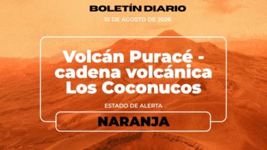 Volcán Puracé registra cinco emisiones de ceniza y mantiene actividad sísmica, luego de terremoto en Colombia