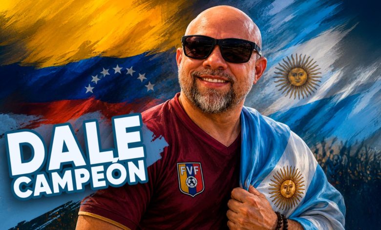 Un venezolano rinde homenaje a Argentina con “Dale, campeón”, una canción inspirada en la pasión por el fútbol