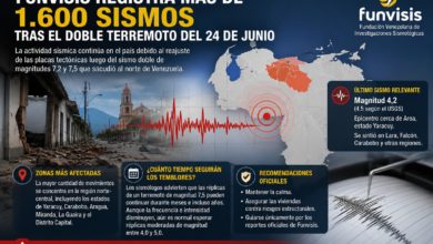 Funvisis ha registrado más de 1.600 sismos tras el doble terremoto del 24 de junio
