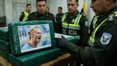 Ecuador decomisa 469 kilos de cocaína con el rostro de Haaland en la frontera con Colombia