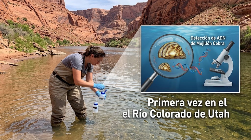 Detectan por primera ADN de mejillón cebra en el río Colorado de Utah