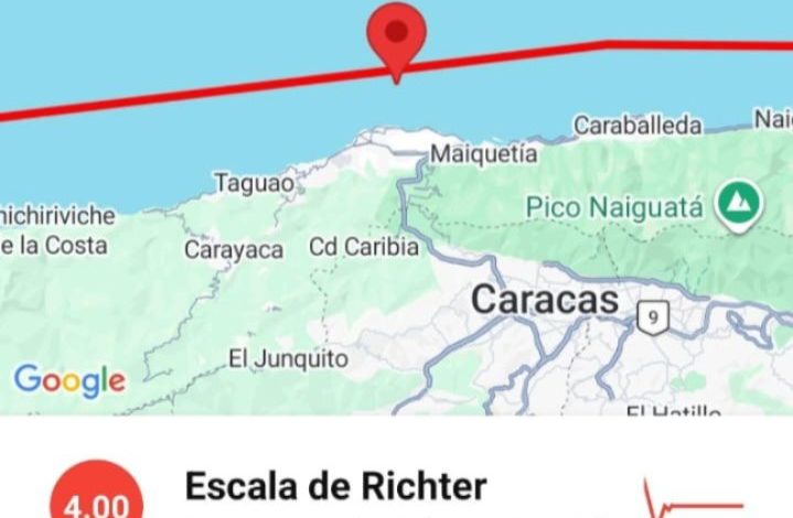 Sismo de magnitud 4.0 despierta a habitantes de Caracas y La Guaira (+VIDEO)
