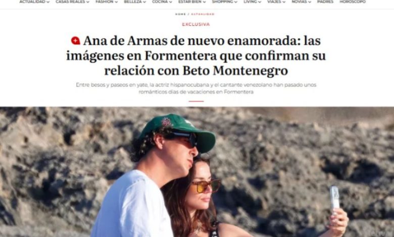 Ana de Armas y Beto Montenegro confirman su romance con un viaje romántico a Formentera