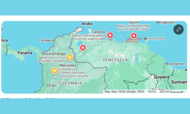Colombia y Venezuela: Dos terremotos recientes, dos mecanismos tectónicos diferentes
