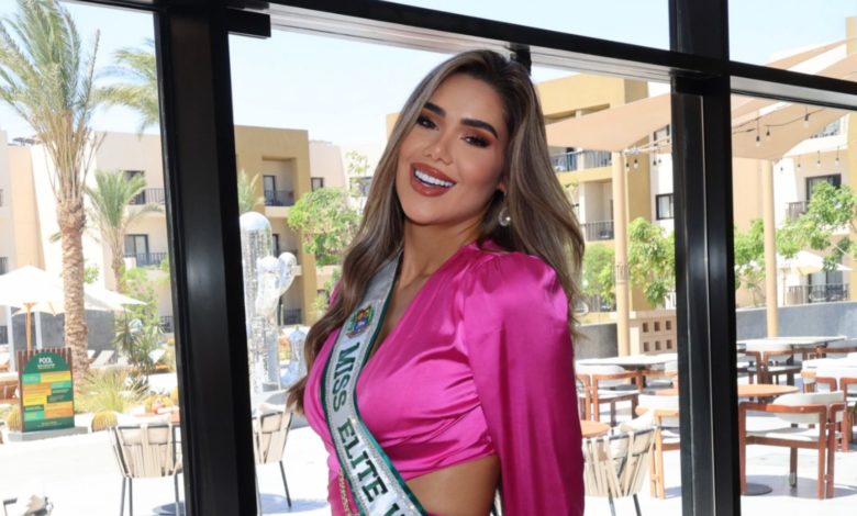 Anabelly Ojeda pisa fuerte en Hurghada y se perfila como la gran favorita a ganar la corona del Miss Elite World 2026