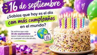 16 de septiembre ¿Sabías que hoy es el día con más cumpleaños en el mundo?
