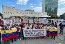 Venezolanos en Nueva York convocan protesta contra visita de Delcy Rodríguez