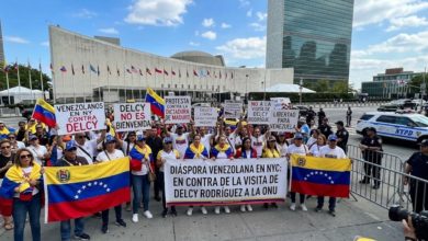 Venezolanos en Nueva York convocan protesta contra visita de Delcy Rodríguez
