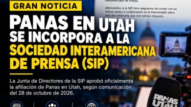 Panas en Utah ingresa a la Sociedad Interamericana de Prensa y amplía su proyección internacional