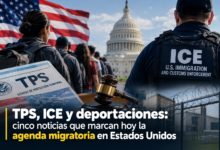 TPS, ICE y deportaciones: Cinco noticias que marcan hoy la agenda migratoria en Estados Unidos