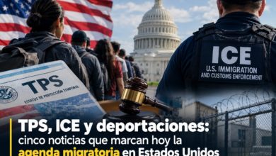 TPS, ICE y deportaciones: Cinco noticias que marcan hoy la agenda migratoria en Estados Unidos