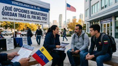 Venezolanos en EE. UU. ¿Qué opciones migratorias quedan tras el fin del TPS?