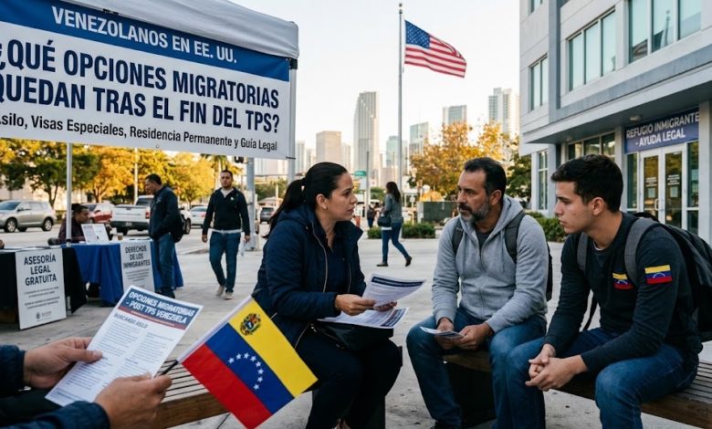 Venezolanos en EE. UU. ¿Qué opciones migratorias quedan tras el fin del TPS?