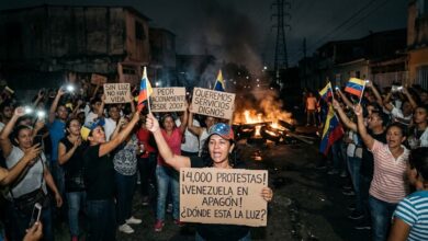 Venezuela acumula más de 4.000 protestas por apagones y enfrenta su peor racionamiento eléctrico desde 2007
