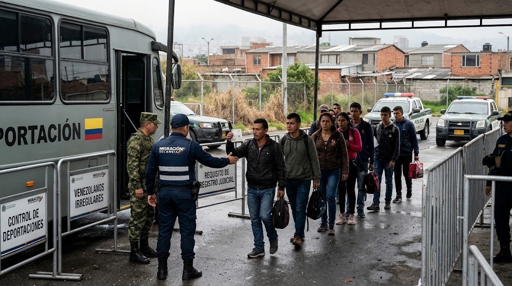 Colombia ordena acelerar la deportación de venezolanos irregulares con registros judiciales en Bogotá
