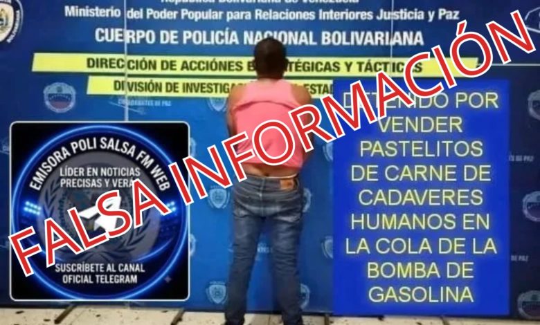 Falsa alarma en Bolívar: Viralizan historia sobre pastelitos de carne humana en San Félix